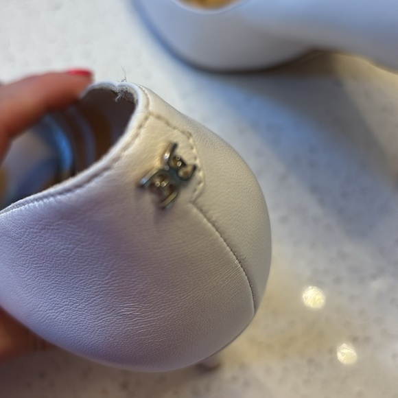 Sam Edelman Women's Classic Hazel Pump Bright White Leather 7.5 - Picture 6 of 9
